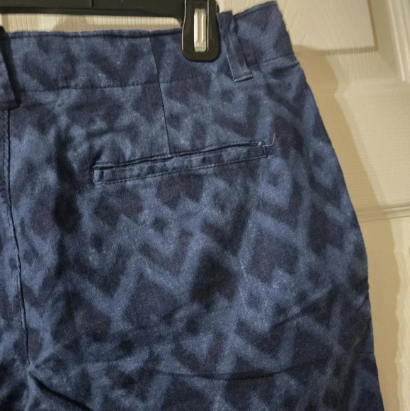 Gap Linen Blend Lived In Chino Shorts, Navy Blue Ikat Print, Men's Size 31, EUC! - Picture 6 of 9